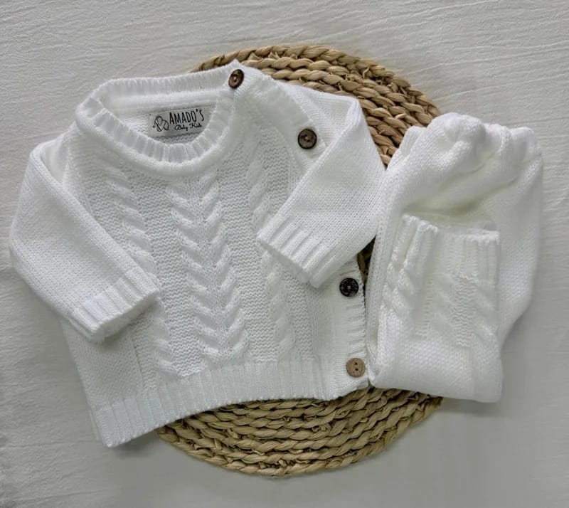 Conjunto Tejido Blanco